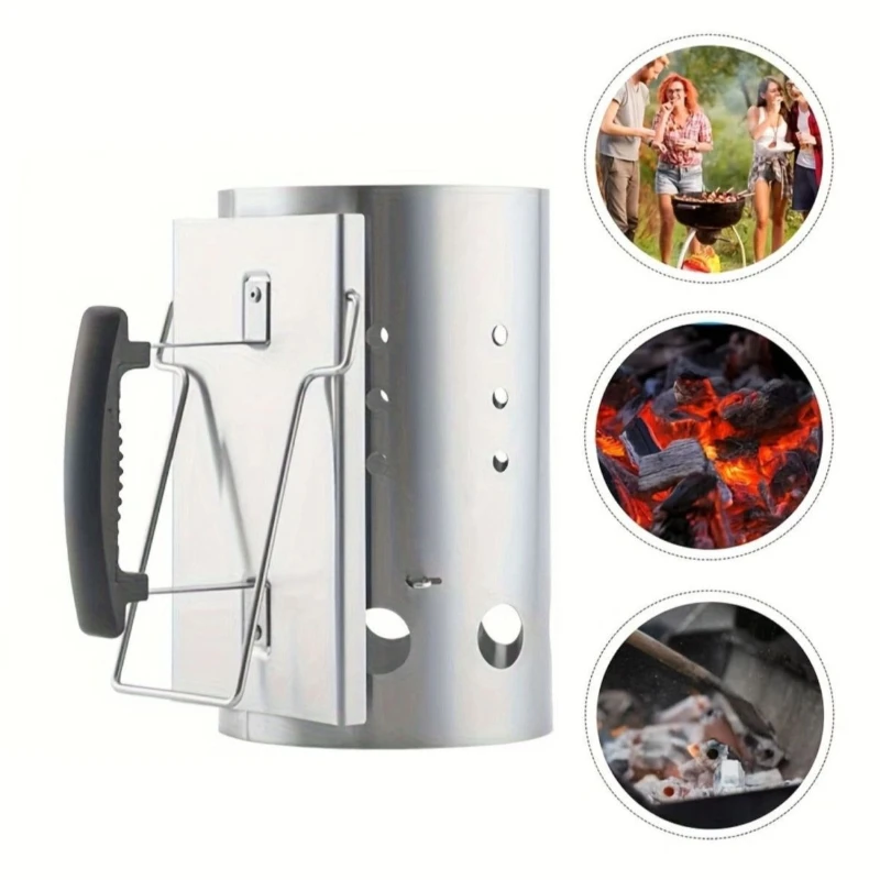 BBQ Charcoal Chimney Starter Stainless Steel Fire Ignition Tool for Camping Grilling Outdoor Cooking Grill Accessories
BBQ Charcoal Chimney Starter Stainless Steel Fire Ignition Tool for Camping Grilling Outdoor Cooking Grill Accessories