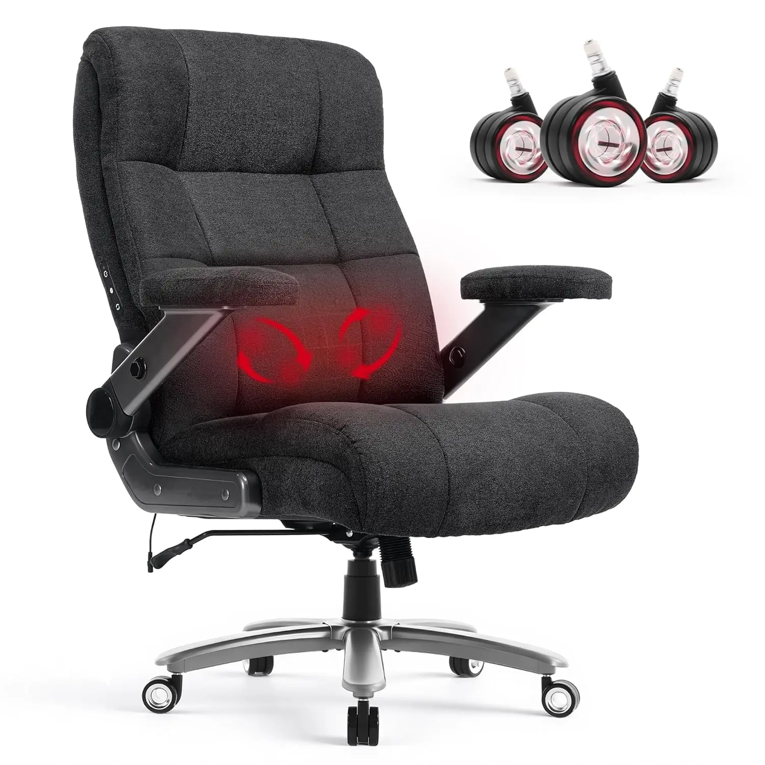 Большое и высокое массажное офисное кресло 600 фунтов, очень широкое сиденье — офисное кресло для массажа и обогрева 3D с прочным металлическим основанием,
Большое и высокое массажное офисное кресло 600 фунтов, очень широкое сиденье — офисное кресло для массажа и обогрева 3D с прочным металлическим основанием,