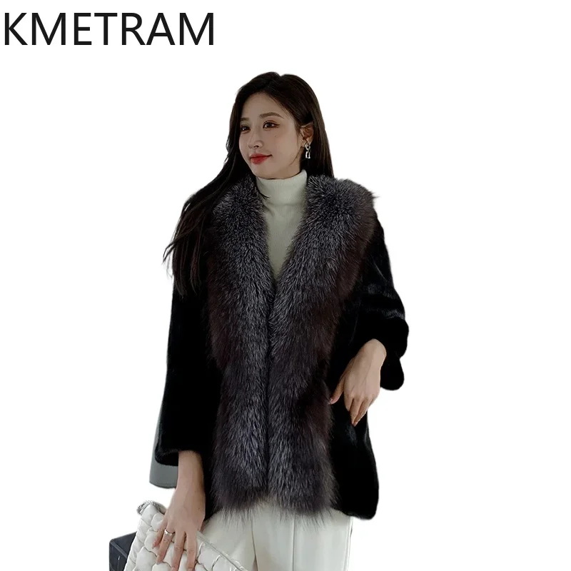 Real Mink Fur Coat Women Luxury 2024 New in Outerwears Fox Fur Placket Short Jacket Winter Fashion Womans Clothing шуба женская
Real Mink Fur Coat Women Luxury 2024 New in Outerwears Fox Fur Placket Short Jacket Winter Fashion Womans Clothing шуба женская