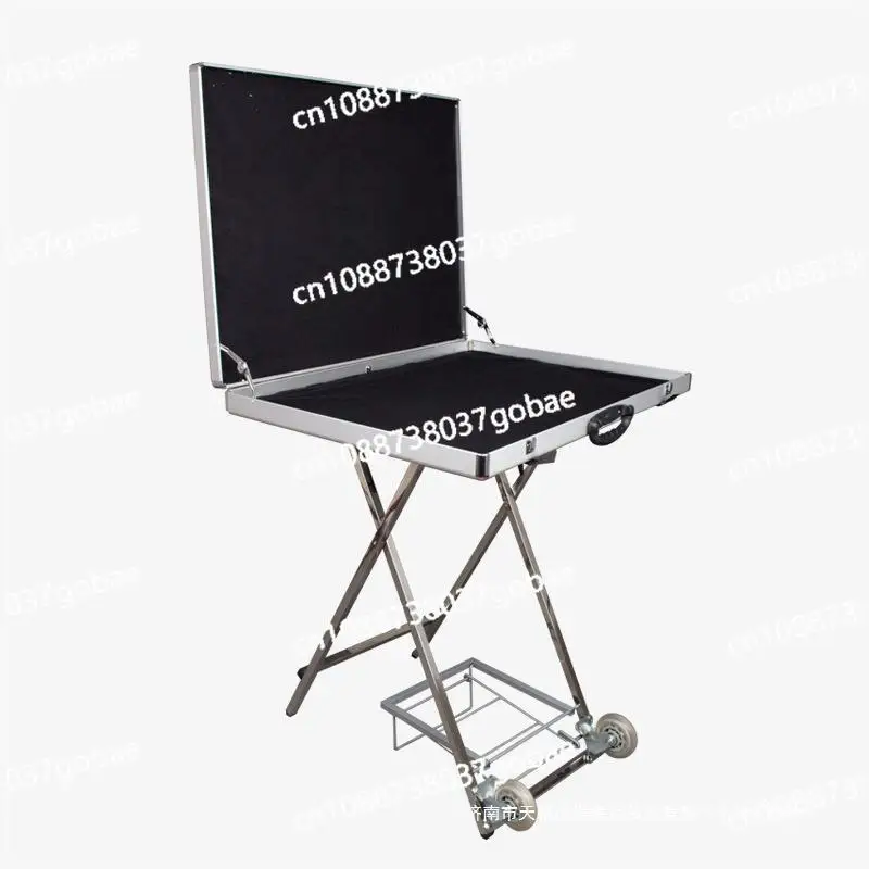 Торговая лавка для ночного рынка на колесах, складные полки для демонстрации серег
Торговая лавка для ночного рынка на колесах, складные полки для демонстрации серег