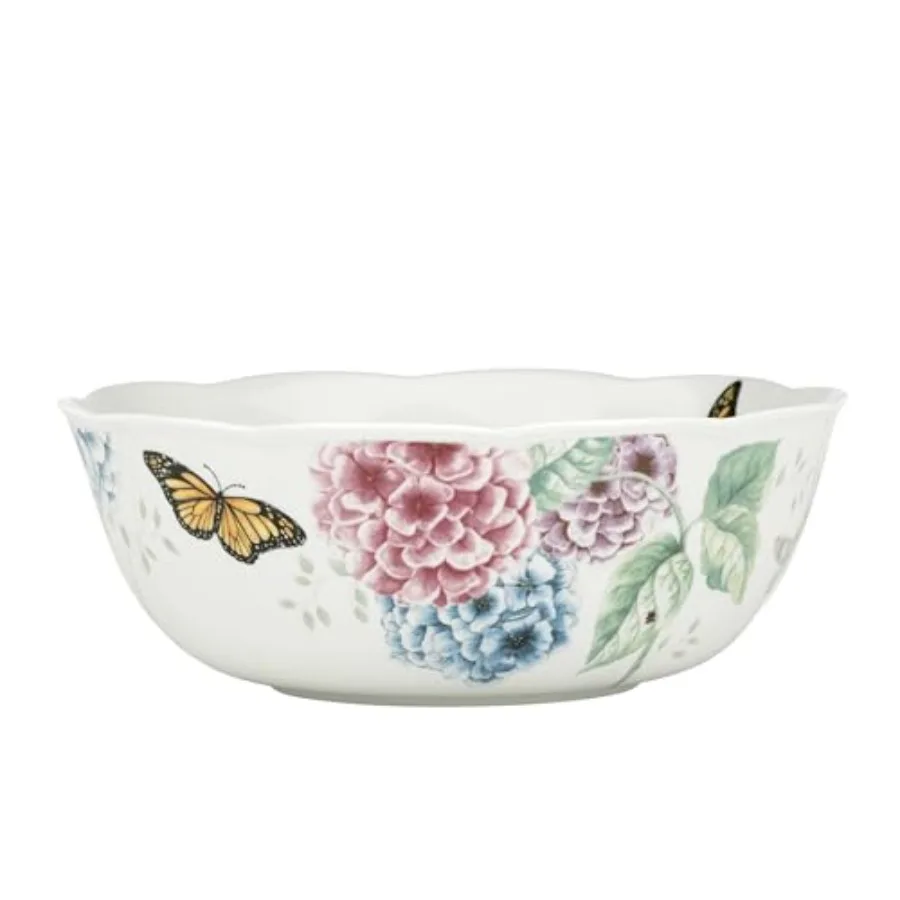 Butterfly Meadow Hydrangea Large Serve Bowl 2.70 LB Multi
Butterfly Meadow Hydrangea Large Serve Bowl 2.70 LB Multi