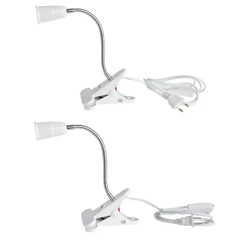 360 Degrees Flexible Desk Lamp EU/US Plug Holder E27 Base Light Socket with On Off Switch Bulb Holder
360 Degrees Flexible Desk Lamp EU/US Plug Holder E27 Base Light Socket with On Off Switch Bulb Holder