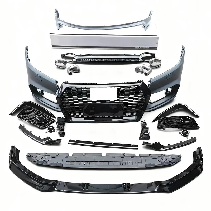 Best-selling Car Body Kit Facelift Front Bumper with Grille Rear Bumper with Diffuser for Q5 SQ5 to RSQ5 2018-2020
Best-selling Car Body Kit Facelift Front Bumper with Grille Rear Bumper with Diffuser for Q5 SQ5 to RSQ5 2018-2020