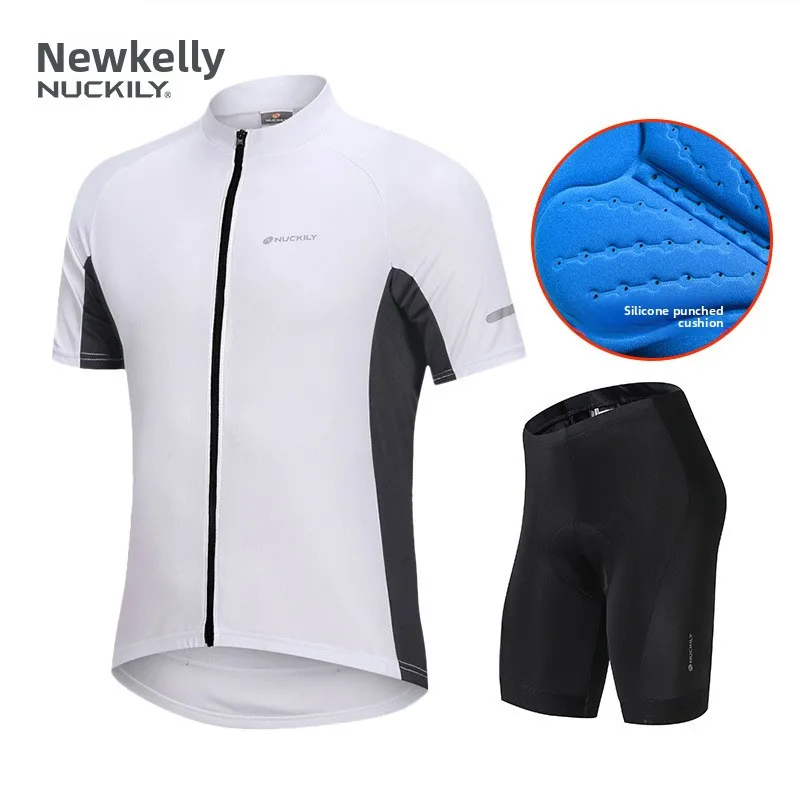 NUCKILY Men's Cycling Jersey Set with Italy Imported 3D Padded Shorts Breathable Quick Dry High Elastic Road Mountain Bike Cycli
NUCKILY Men's Cycling Jersey Set with Italy Imported 3D Padded Shorts Breathable Quick Dry High Elastic Road Mountain Bike Cycli