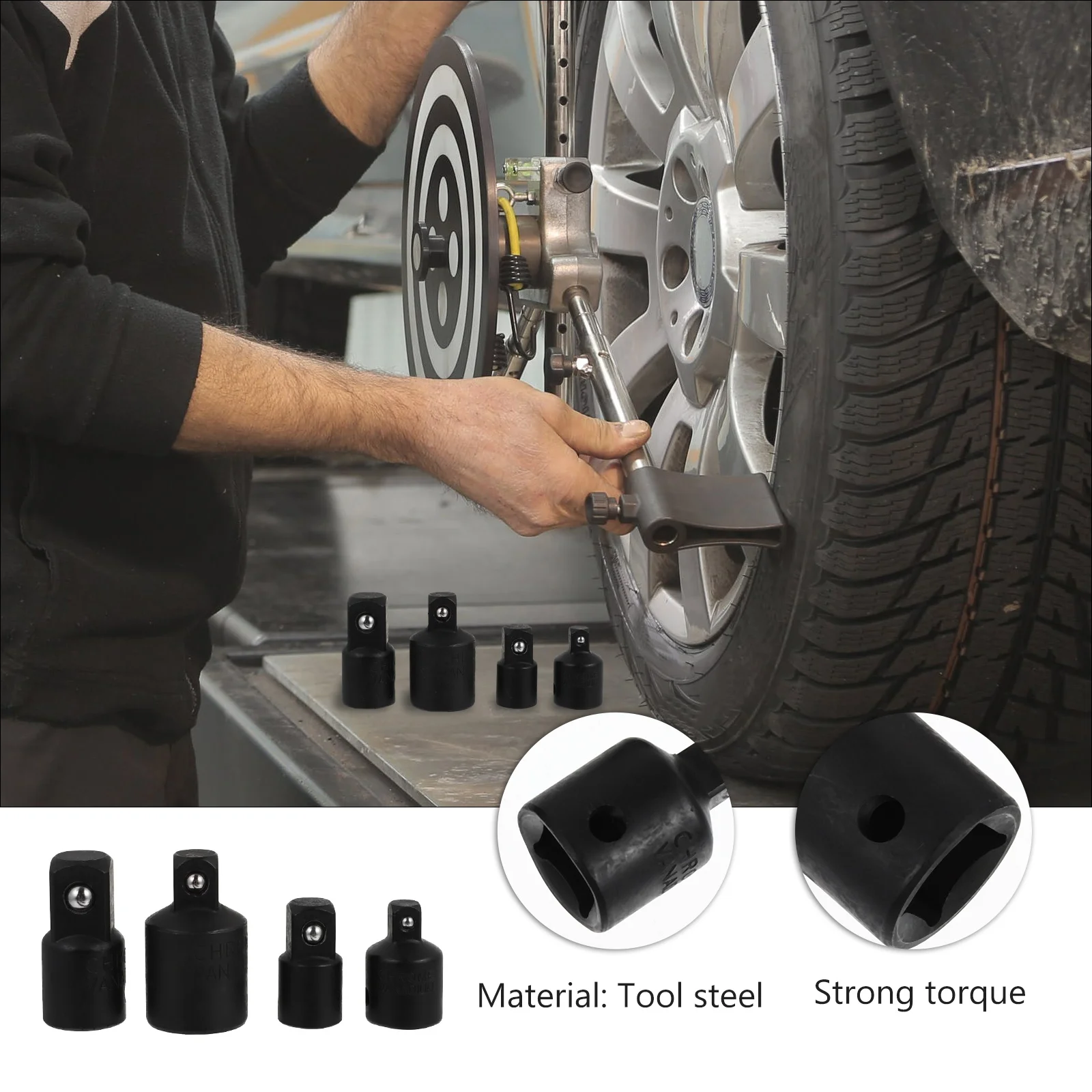 4 pcs Steel Ball Sockets Durable High Hardness Strong Torque Socket Converters Car Repair Wrench Adapters Tools H Tools
4 pcs Steel Ball Sockets Durable High Hardness Strong Torque Socket Converters Car Repair Wrench Adapters Tools H Tools