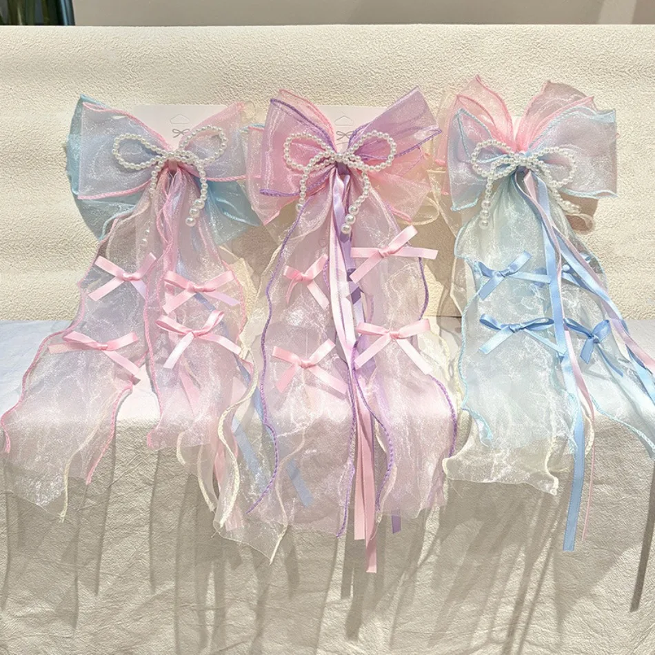 Childrens Super Fairy Big Bow Imitation Pearl Mesh Back Hair Hairpin Girl Cute Princess Streamer Headgear Girl Hairpin Hair HP01
Childrens Super Fairy Big Bow Imitation Pearl Mesh Back Hair Hairpin Girl Cute Princess Streamer Headgear Girl Hairpin Hair HP01