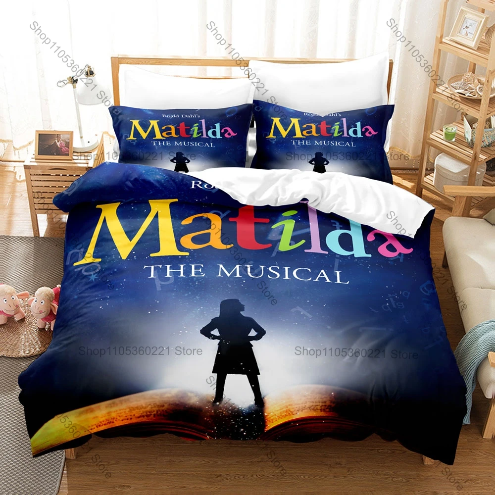 Roald Dahl's Matilda the Musical Duvet Cover + 2 Pillowcases, Stage Show Print Bedding Set, Soft Bed Linens for Musical Theater
Roald Dahl's Matilda the Musical Duvet Cover + 2 Pillowcases, Stage Show Print Bedding Set, Soft Bed Linens for Musical Theater