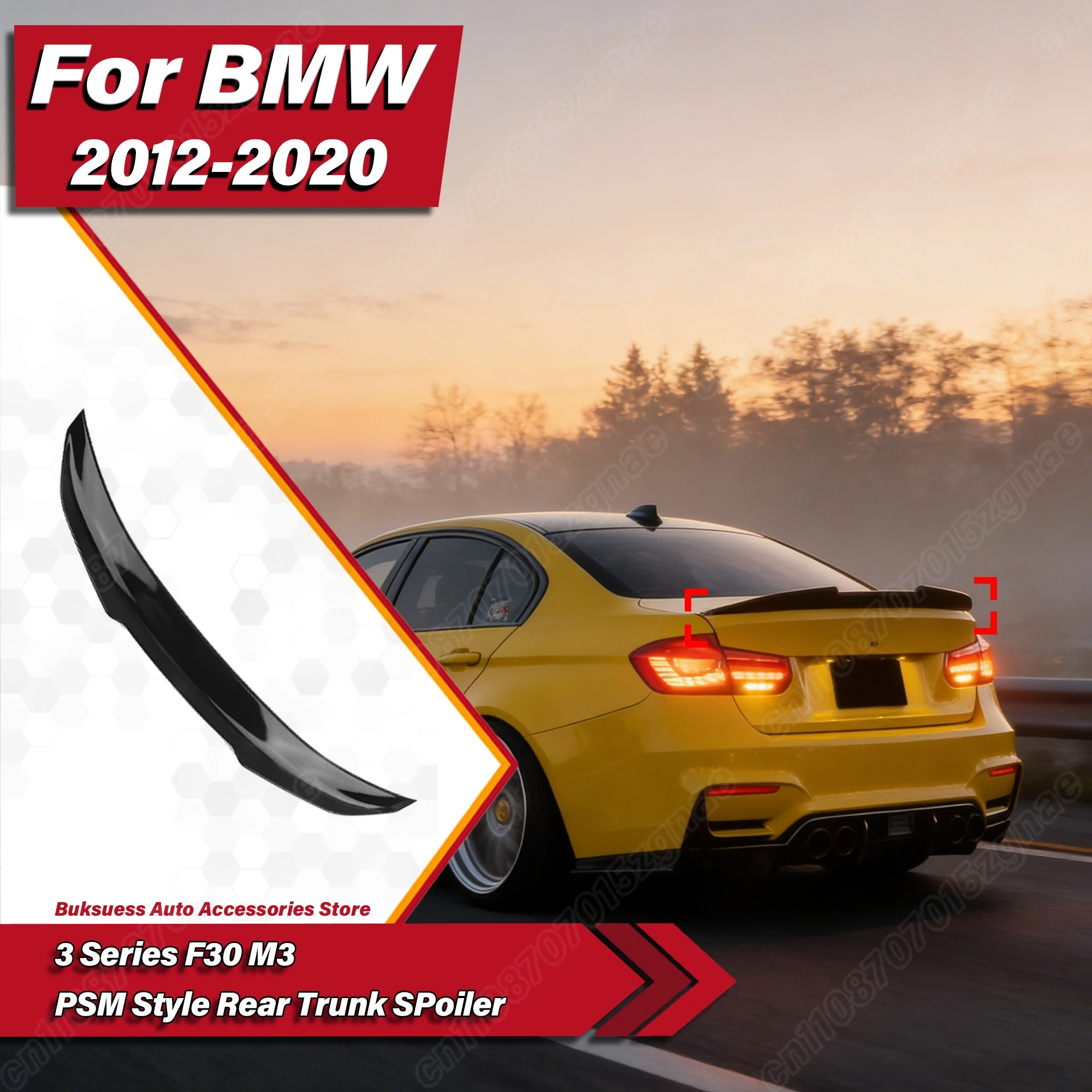For BMW 3 Series F30 M3 2012 2013 2014 2015 2016 2017 2018 2019 2020 PSM Style Car Rear Trunk Spoiler Wing Body Modification Kit
For BMW 3 Series F30 M3 2012 2013 2014 2015 2016 2017 2018 2019 2020 PSM Style Car Rear Trunk Spoiler Wing Body Modification Kit