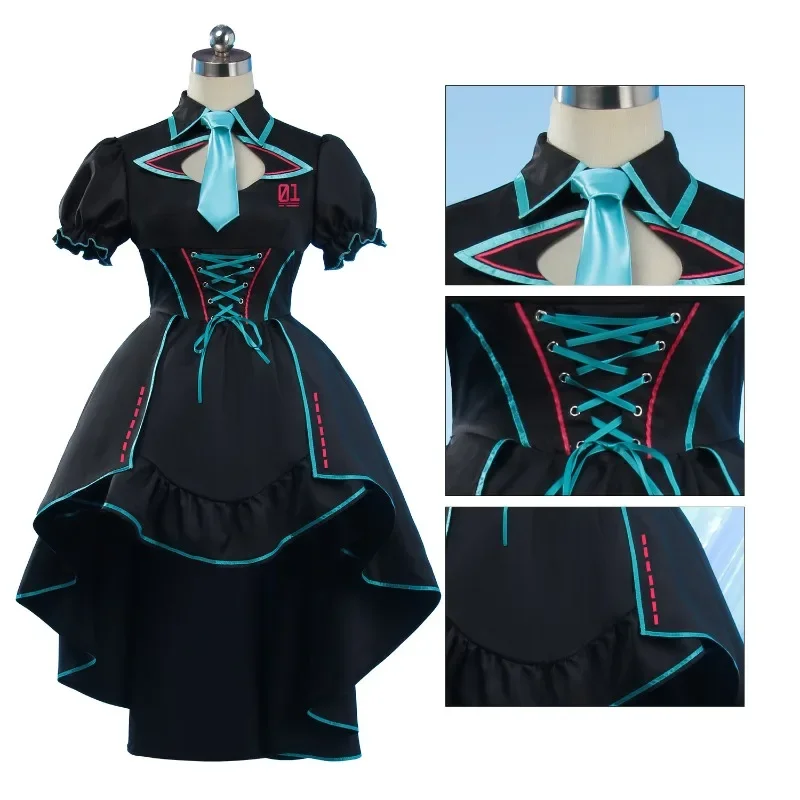 Game Project Sekai Hatsune Miku Cosplay Costume Black Princess Skirt Stage Show Uniform Lolita Anime Carnival Party Dress Up 
Game Project Sekai Hatsune Miku Cosplay Costume Black Princess Skirt Stage Show Uniform Lolita Anime Carnival Party Dress Up