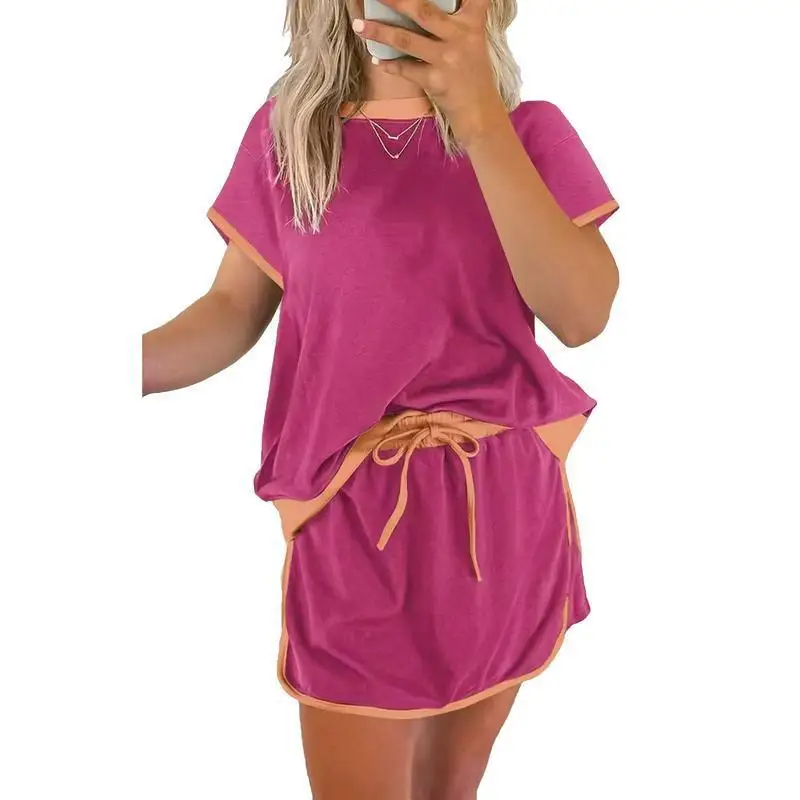 Color Block Skirt Pants Set Women's Fashion Ensemble Summer Collection Vibrant Design Brand New Condition No Flaws
Color Block Skirt Pants Set Women's Fashion Ensemble Summer Collection Vibrant Design Brand New Condition No Flaws