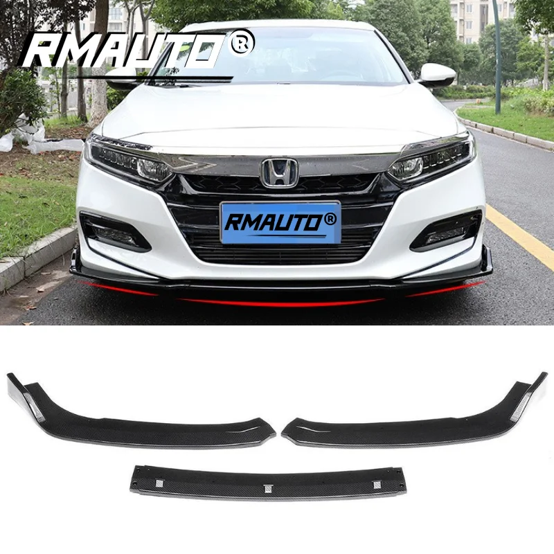 3Pcs Universal Car Front Bumper Lip Carbon Fiber Spoiler Splitter Diffuser For Honda Accord 10th 2018-2020 Body Kits Car Styling
3Pcs Universal Car Front Bumper Lip Carbon Fiber Spoiler Splitter Diffuser For Honda Accord 10th 2018-2020 Body Kits Car Styling