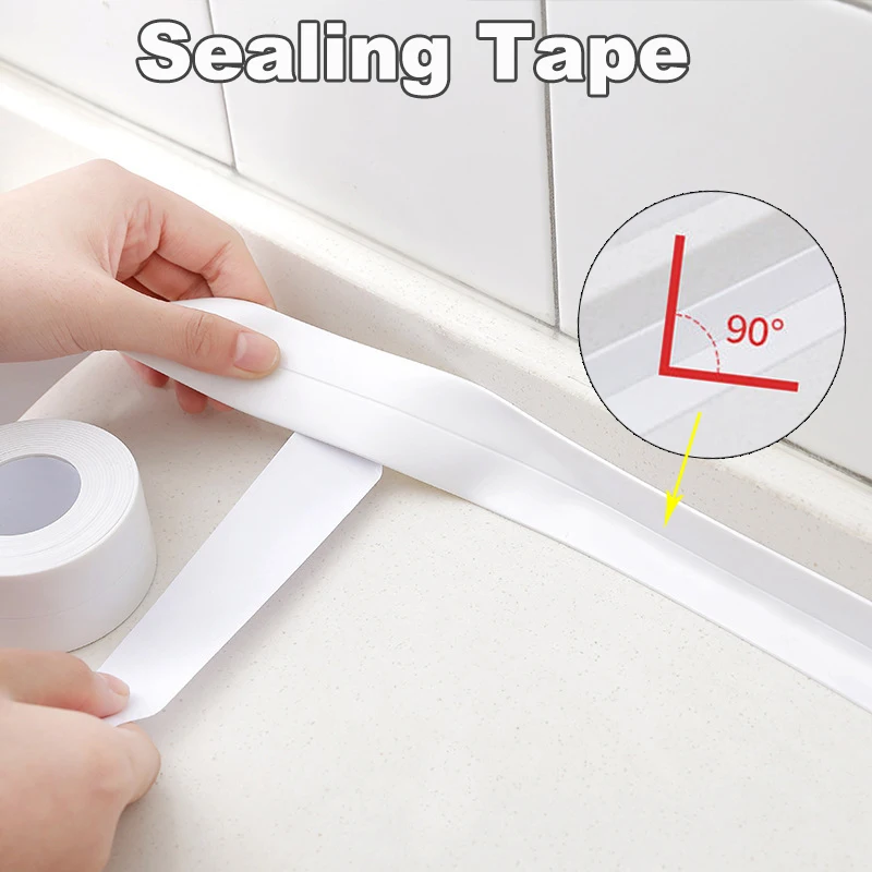 Waterproof Sealing Tape for Kitchen Sink Bathroom Bath Toilet Caulk PVC Sealing Strip Wall Sticker Self Adhesive Mold Proof Tape
Waterproof Sealing Tape for Kitchen Sink Bathroom Bath Toilet Caulk PVC Sealing Strip Wall Sticker Self Adhesive Mold Proof Tape