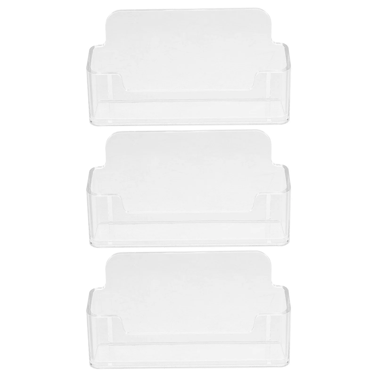 3 Pcs Transparent Acrylic Business Card Holders Clear Desk ganizers Sturdy Structure Long Display Office Home Decor
3 Pcs Transparent Acrylic Business Card Holders Clear Desk ganizers Sturdy Structure Long Display Office Home Decor