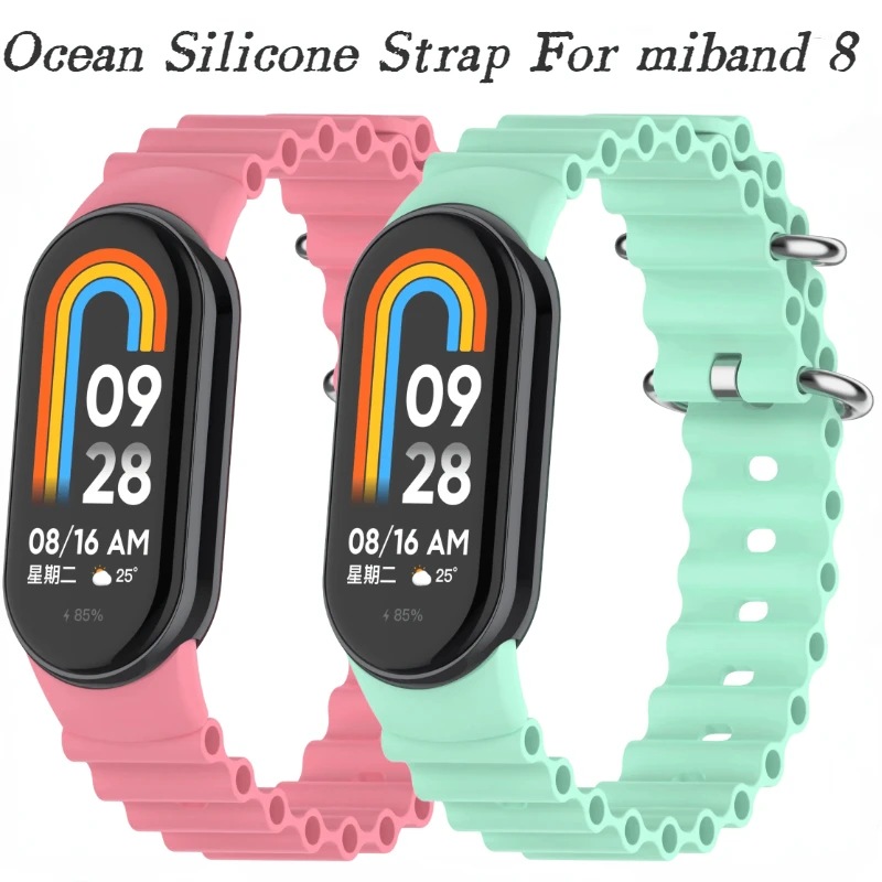 Ocean Silicone Strap For XiaoMi miband 8 Smartwatch Sports Soft Replacement bracelet Belt For XiaoMi miband 8 Correa Accessories
Ocean Silicone Strap For XiaoMi miband 8 Smartwatch Sports Soft Replacement bracelet Belt For XiaoMi miband 8 Correa Accessories