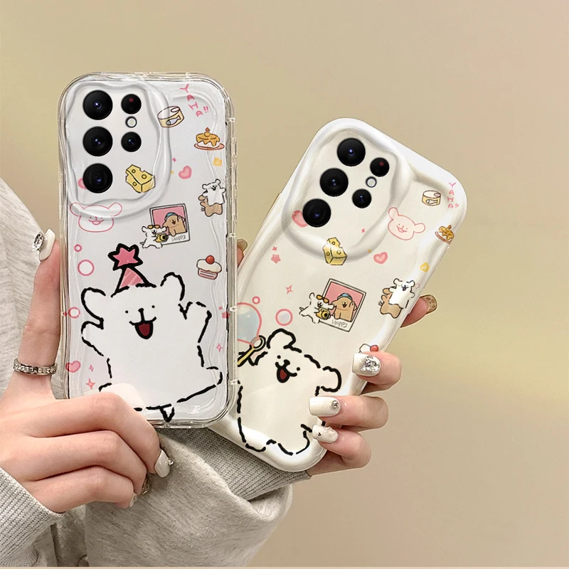 Korea Cute Line Puppy Phone Case For Samsung Galaxy A50 A36 A35 A34 A33 A32 A24 A23 A22 A16 A12 A06 M55 M35 M14 Shockproof Cover
Korea Cute Line Puppy Phone Case For Samsung Galaxy A50 A36 A35 A34 A33 A32 A24 A23 A22 A16 A12 A06 M55 M35 M14 Shockproof Cover