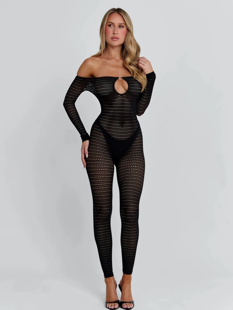 FDYOUI Women Slash Neck Hollow Out Solid Jumpsuits Sexy Long Sleeve Backless Tight Bodysuit Female One Piece Party Club Overalls
FDYOUI Women Slash Neck Hollow Out Solid Jumpsuits Sexy Long Sleeve Backless Tight Bodysuit Female One Piece Party Club Overalls