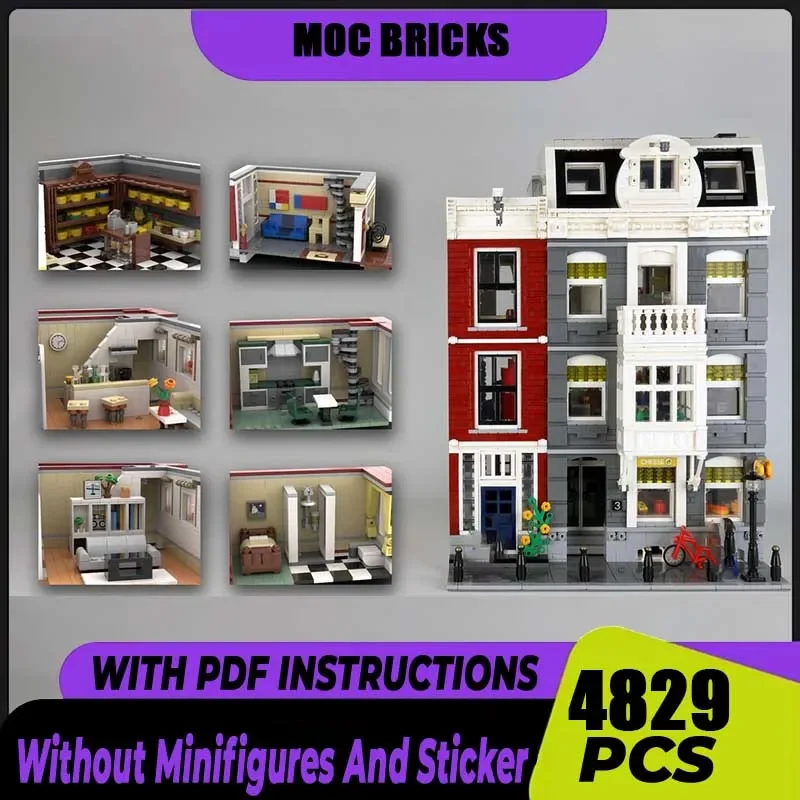 Moc Building Bricks Holland Apartmen Модель Технология City Street View Модель Блок Подарок Рождество DIY Сборка Конструкторы Игрушка
Moc Building Bricks Holland Apartmen Модель Технология City Street View Модель Блок Подарок Рождество DIY Сборка Конструкторы Игрушка