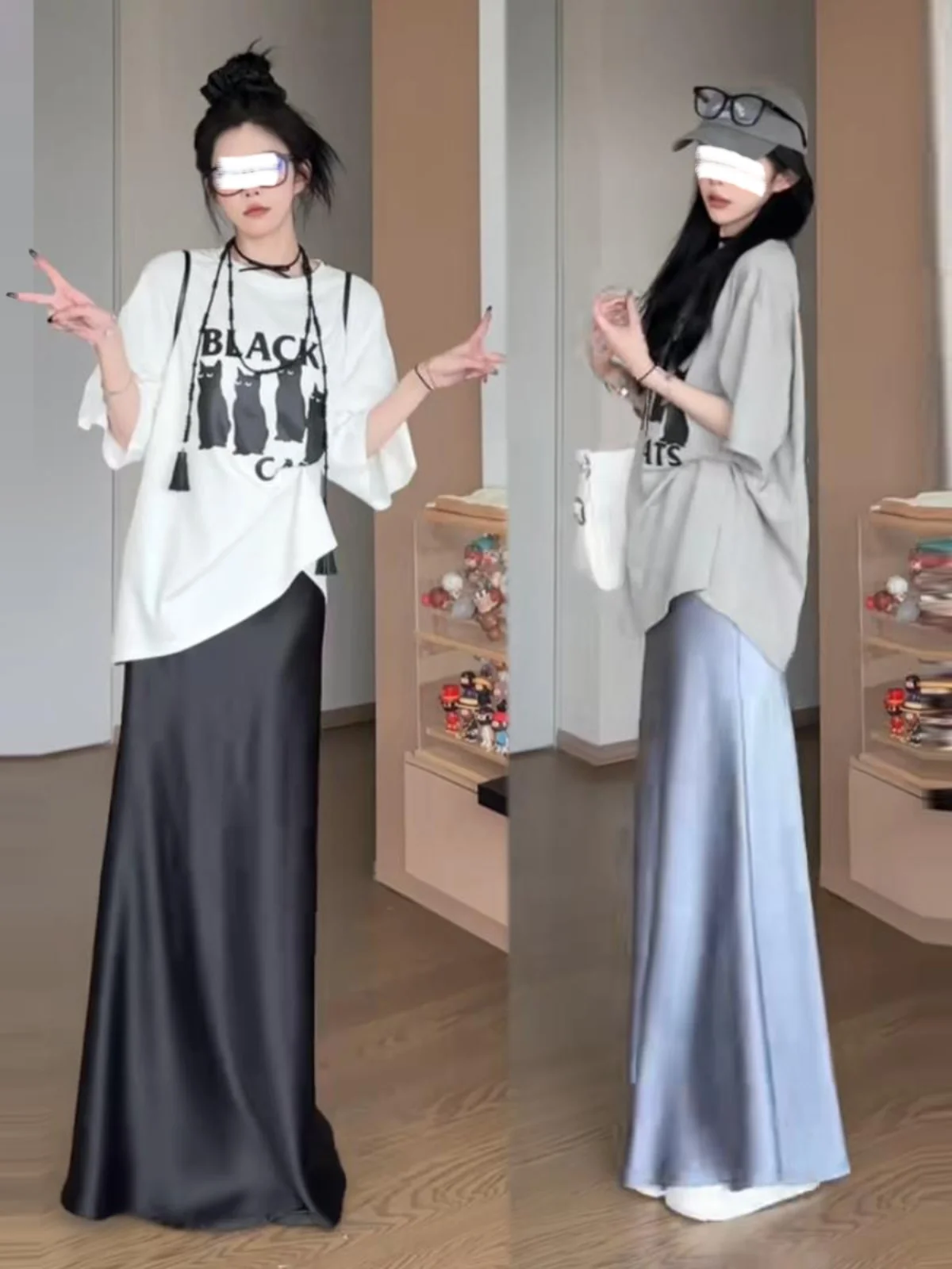 Elegant Acetate Satin Fish Tail Skirt High Waist Long Skirt Women's Summer High Fashion Sense Bodycon Dress Commute Style
Elegant Acetate Satin Fish Tail Skirt High Waist Long Skirt Women's Summer High Fashion Sense Bodycon Dress Commute Style
