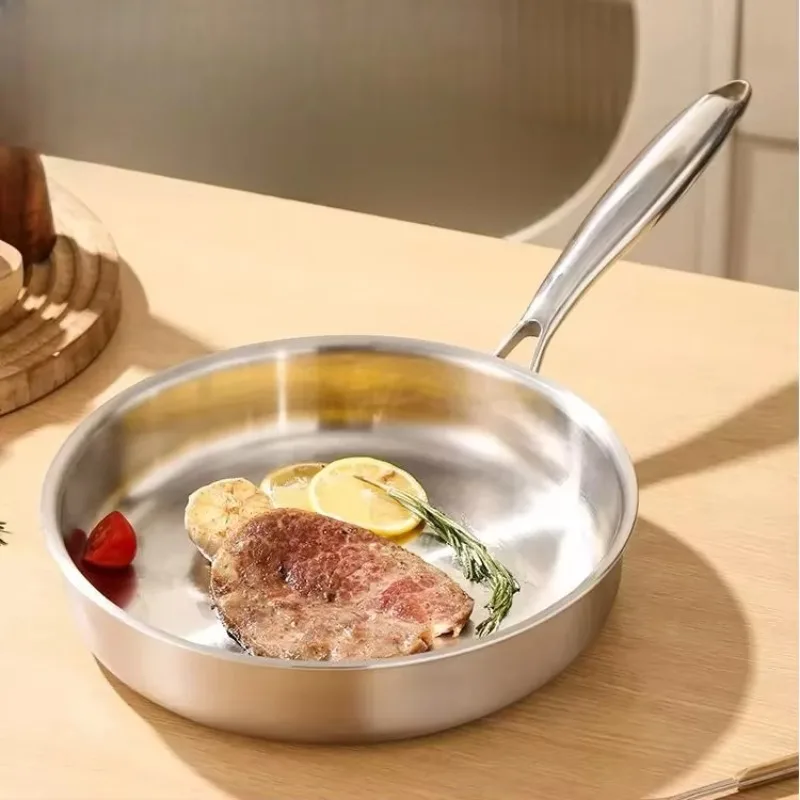 CL uncoated 316L stainless steel pan household non-stick thickened induction cooker steak frying pan
CL uncoated 316L stainless steel pan household non-stick thickened induction cooker steak frying pan