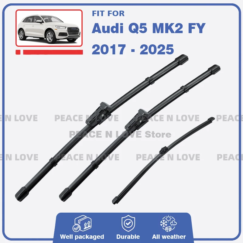 Front Rear Wiper Blades Set For Audi Q5 MK2 FY SQ5 S Line 2017 - 2025 Windshield Windscreen Brushes Accessories 2018 2021 2022
Front Rear Wiper Blades Set For Audi Q5 MK2 FY SQ5 S Line 2017 - 2025 Windshield Windscreen Brushes Accessories 2018 2021 2022