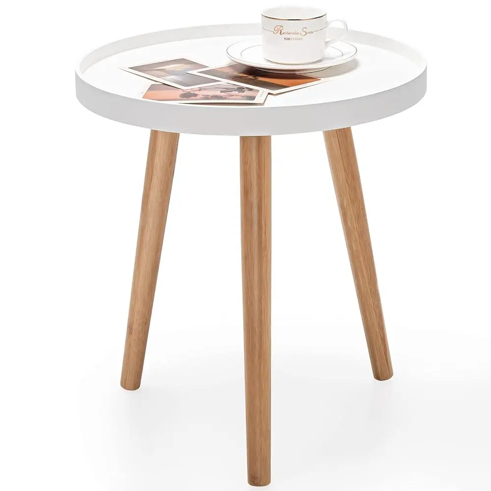 Round Side Table, End Table With Wooden Tray, Sturdy Tripod Stand & Premium Metal Connectors, Round Sofa Side Table For Living
Round Side Table, End Table With Wooden Tray, Sturdy Tripod Stand & Premium Metal Connectors, Round Sofa Side Table For Living
