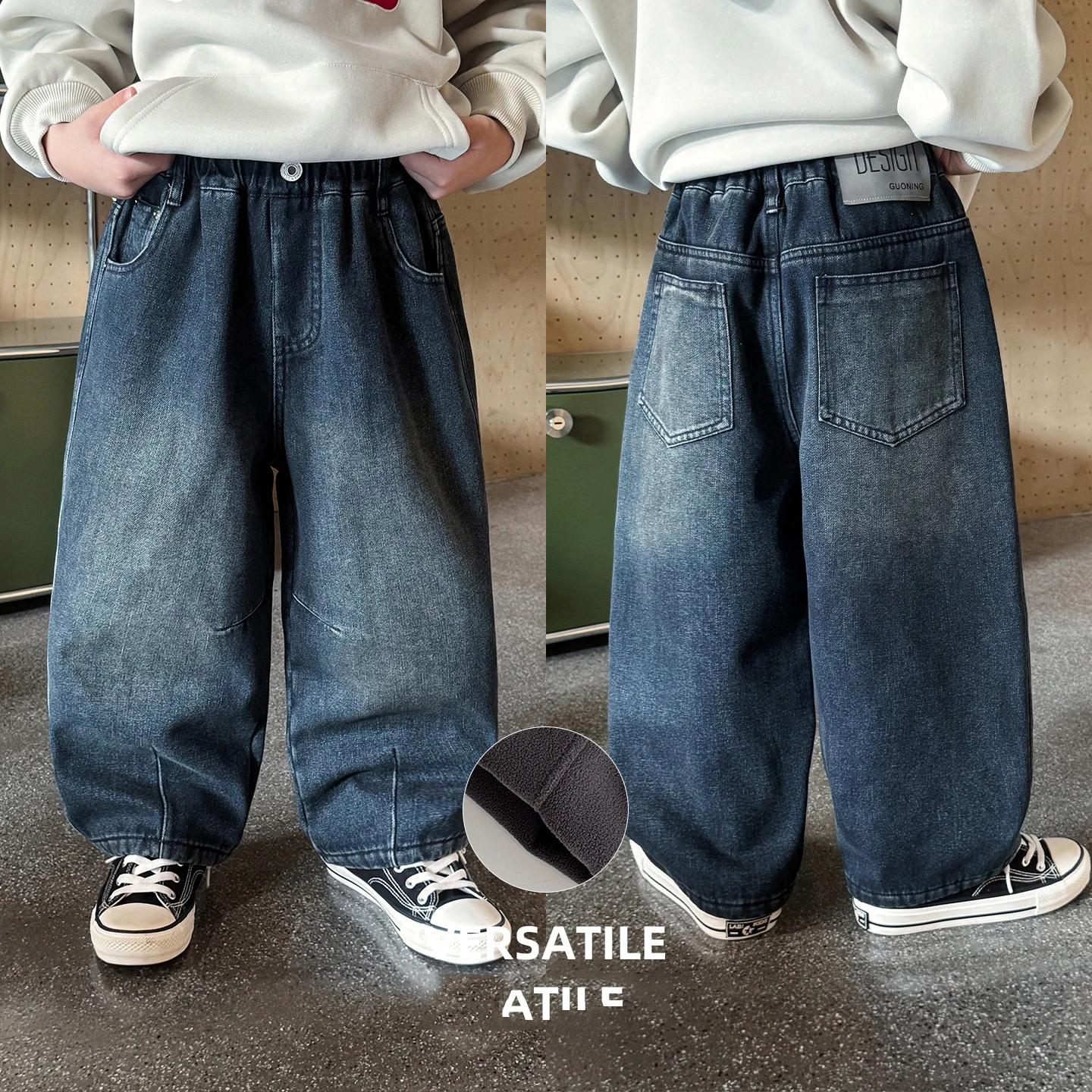 2025 Winter Children 3-8Y Pant Thicken Warm Solid Kids Baby Boys Velet Trouser Loose Toddler Boys Jeans Casual Teenager Pant
2025 Winter Children 3-8Y Pant Thicken Warm Solid Kids Baby Boys Velet Trouser Loose Toddler Boys Jeans Casual Teenager Pant