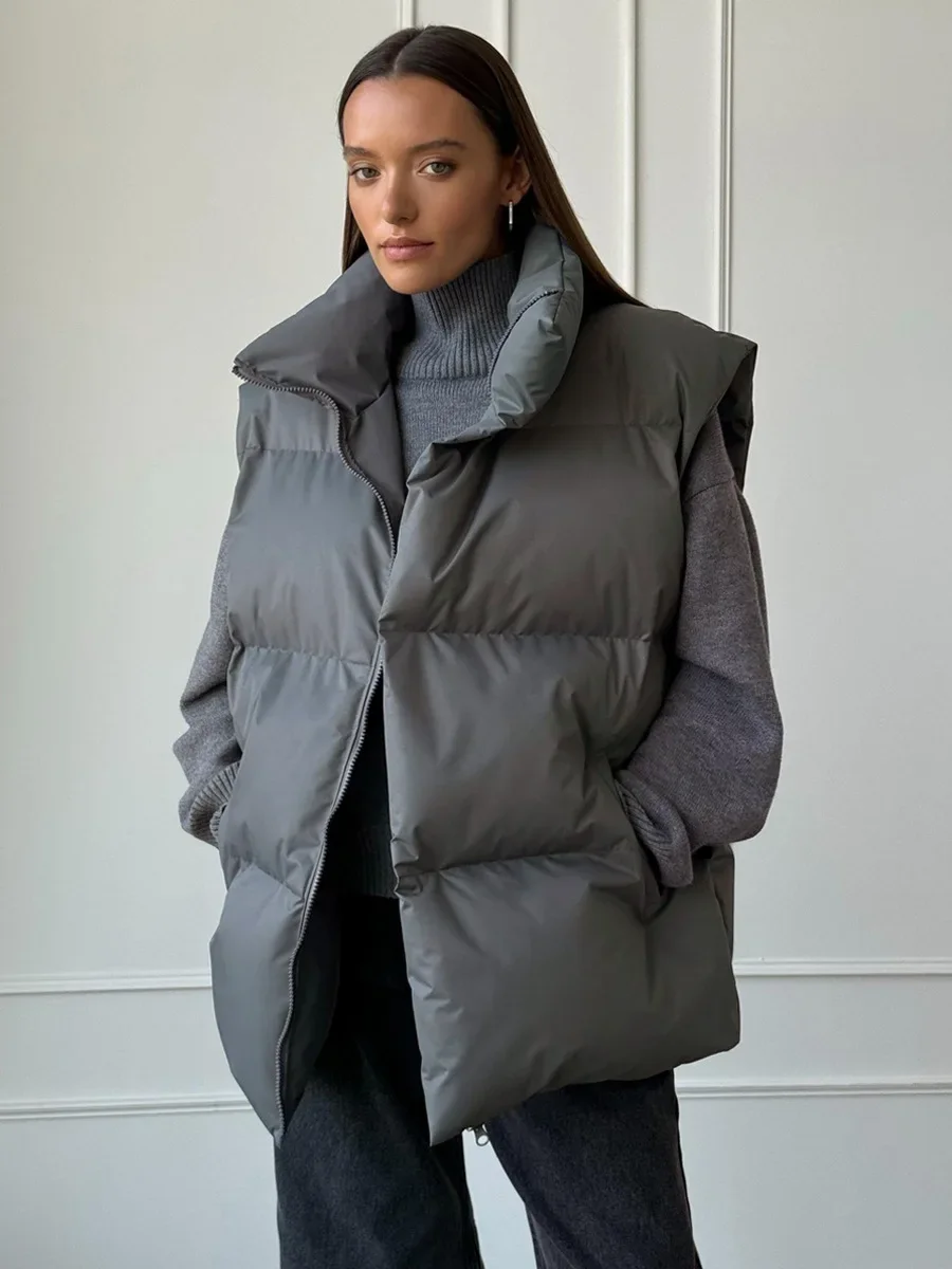 Sleeveless Vest Cotton Coats Women Casual Sport Loose Bread Jacket Autumn Winter Sweater Sweatshirt Pair with Tops 2025
Sleeveless Vest Cotton Coats Women Casual Sport Loose Bread Jacket Autumn Winter Sweater Sweatshirt Pair with Tops 2025