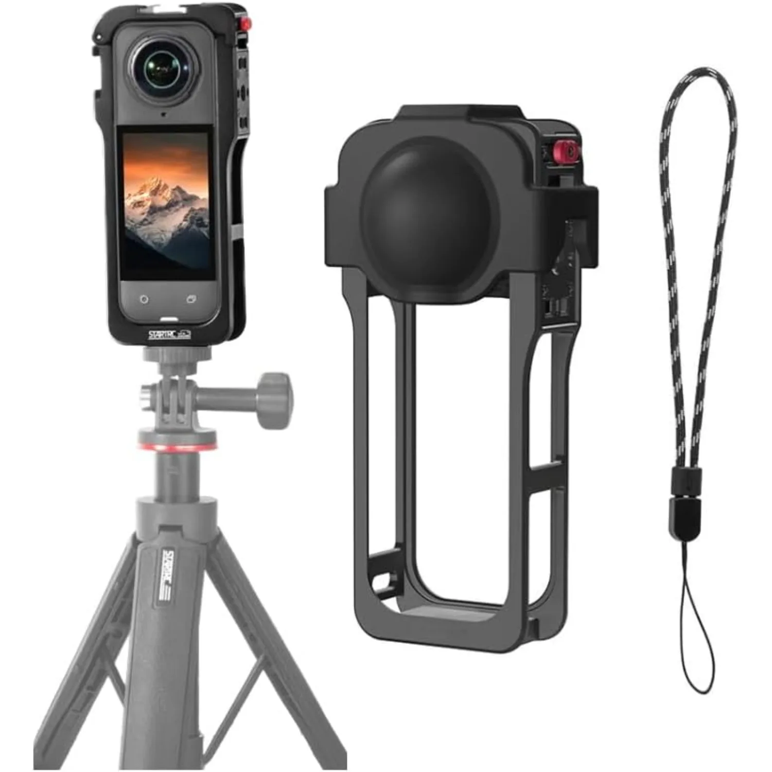 Противоударная защитная клетка для кроликов с алюминиевой рамкой для расширительной клетки камеры Insta360 X5 с защитой объектива и креплением для холодного башмака
Противоударная защитная клетка для кроликов с алюминиевой рамкой для расширительной клетки камеры Insta360 X5 с защитой объектива и креплением для холодного башмака