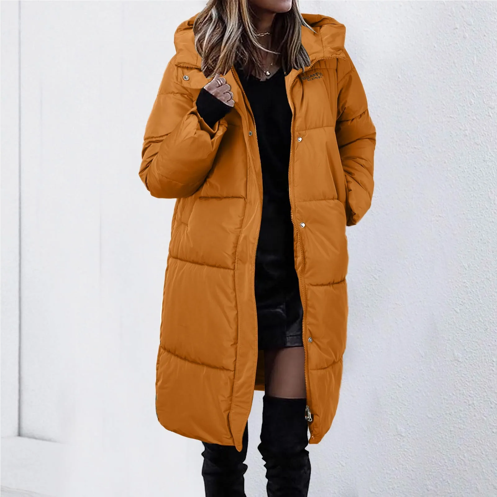 Winter Warm Thicken Hooded Cotton-padded Jackets Solid Color All Match Puffer Coats Casual Long Clothes Oversize Loose Outerwear
Winter Warm Thicken Hooded Cotton-padded Jackets Solid Color All Match Puffer Coats Casual Long Clothes Oversize Loose Outerwear