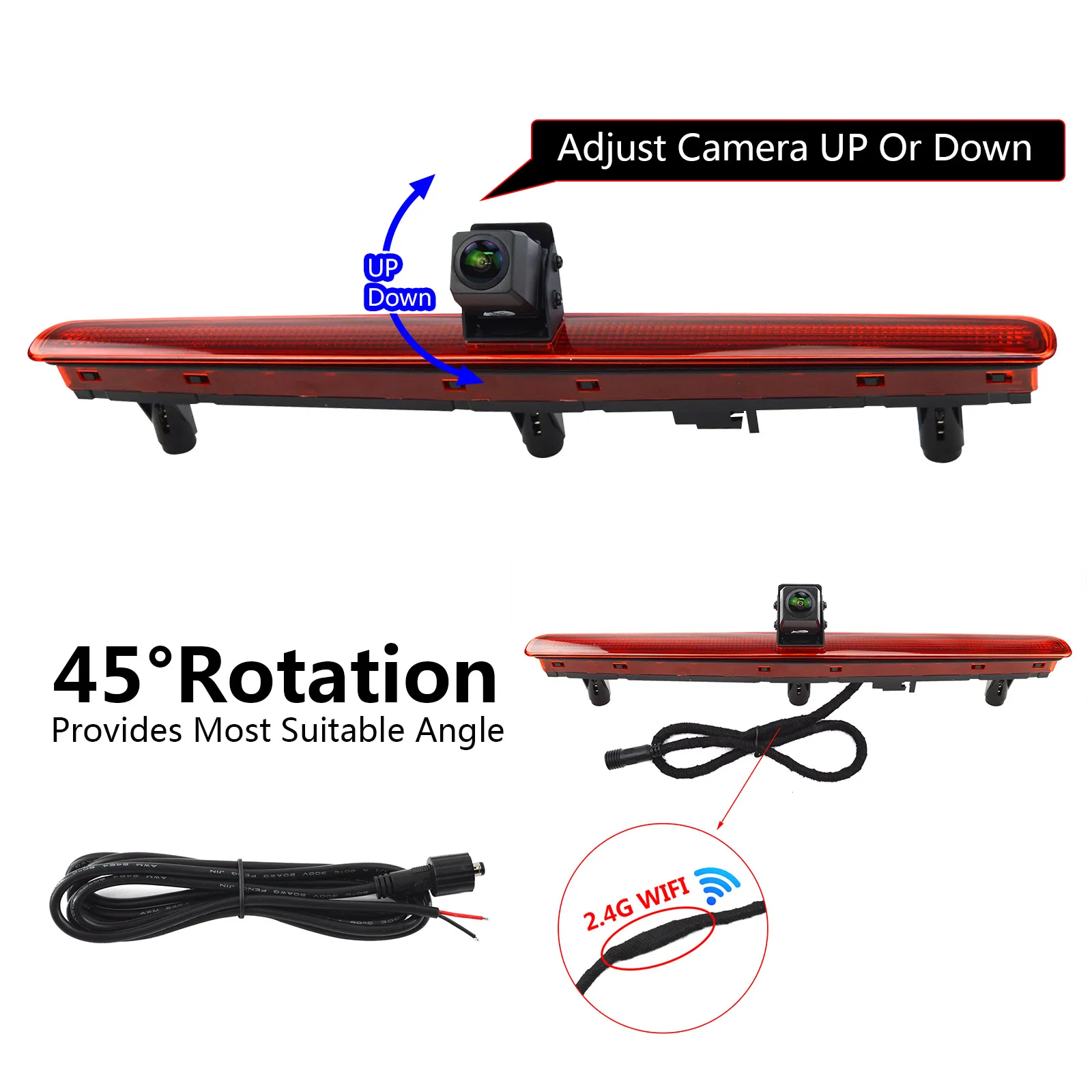 The wireless reversing camera features a4.3-inchdisplay and is suitable for Volkswagen Transporter T5 and T5.1 (only rear doors)
The wireless reversing camera features a4.3-inchdisplay and is suitable for Volkswagen Transporter T5 and T5.1 (only rear doors)
