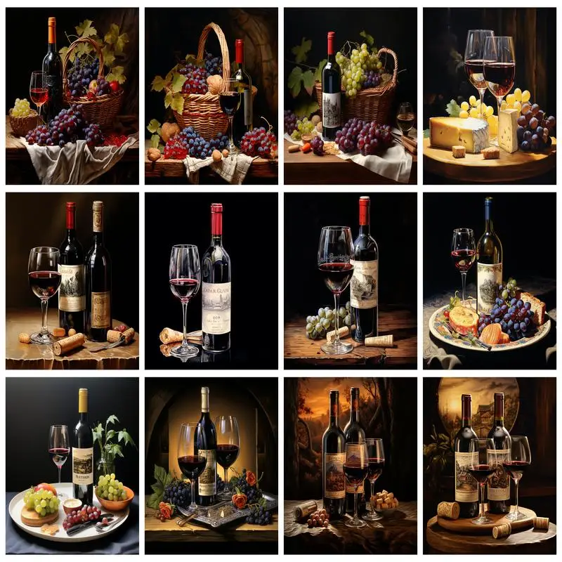 1pc frameless DIY Paint By Numbers Kits Grape Wine HandPainted On Canvas For Adults Perfect Gift Art Supplies Oil Pain DIY Craft
1pc frameless DIY Paint By Numbers Kits Grape Wine HandPainted On Canvas For Adults Perfect Gift Art Supplies Oil Pain DIY Craft