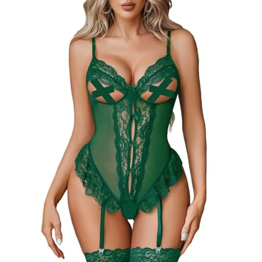 Avidlove Sexy Lingerie for Women Mesh Lace Bodysuit Cut Out Teddy Lingerie Babydoll No Stockings
Avidlove Sexy Lingerie for Women Mesh Lace Bodysuit Cut Out Teddy Lingerie Babydoll No Stockings