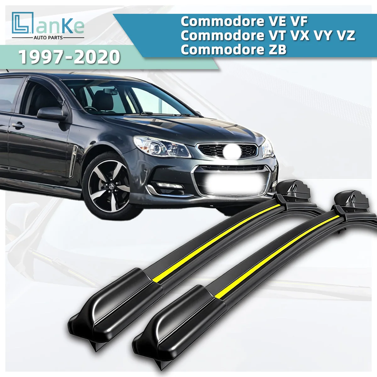 Щетки стеклоочистителя Lanke для Holden Commodore VE VF VT VX VY VZ ZB (1997-2020) с натуральной резиновой полосой, бескаркасные, бесшумные, передние.
Щетки стеклоочистителя Lanke для Holden Commodore VE VF VT VX VY VZ ZB (1997-2020) с натуральной резиновой полосой, бескаркасные, бесшумные, передние.