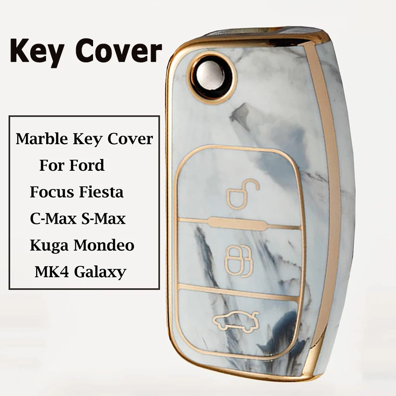 Marble-like Remote Car Key Shell Cover for Ford Focus EcoSport Fiesta Models Fob Case Replacement Decoration Car Accessories
Marble-like Remote Car Key Shell Cover for Ford Focus EcoSport Fiesta Models Fob Case Replacement Decoration Car Accessories