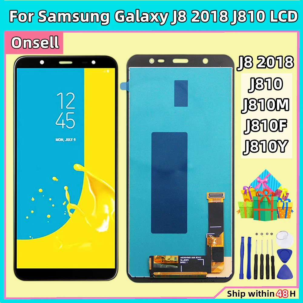 6.0'' LCD For Samsung Galaxy J8 2018 J810 LCD Display Touch Screen Digitizer Assembly For Samsung SM-J810M J810F J810Y J810
6.0'' LCD For Samsung Galaxy J8 2018 J810 LCD Display Touch Screen Digitizer Assembly For Samsung SM-J810M J810F J810Y J810