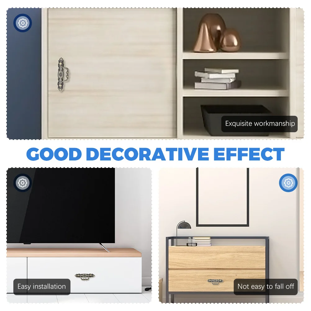 3Pcs Vintage Cabinet Door Handles Zinc Alloy Decorative Knobs for Drawers Wardrobes Retro Style Easy Installation
3Pcs Vintage Cabinet Door Handles Zinc Alloy Decorative Knobs for Drawers Wardrobes Retro Style Easy Installation