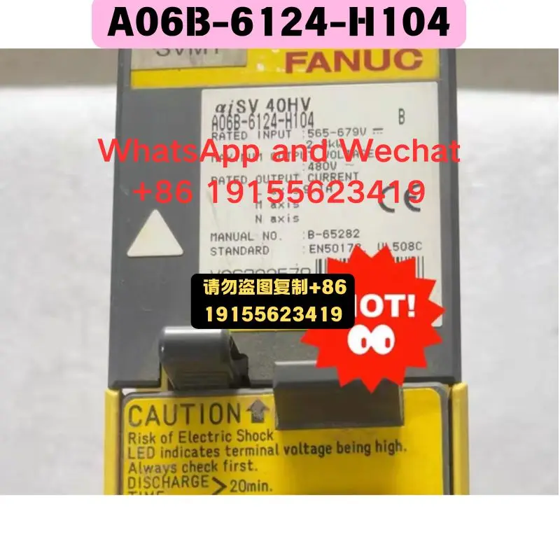 Used OEM disassembled parts A06B-6124-H104 Driver Functional test OK Quick delivery
Used OEM disassembled parts A06B-6124-H104 Driver Functional test OK Quick delivery