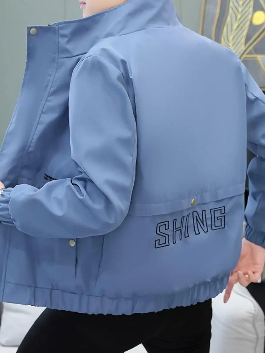 Spring Autumn High End Men's Jaet Casual Trendy Stand Collar Workwear Coat for Teenagers Breathable Thin Outerwear
Spring Autumn High End Men's Jaet Casual Trendy Stand Collar Workwear Coat for Teenagers Breathable Thin Outerwear