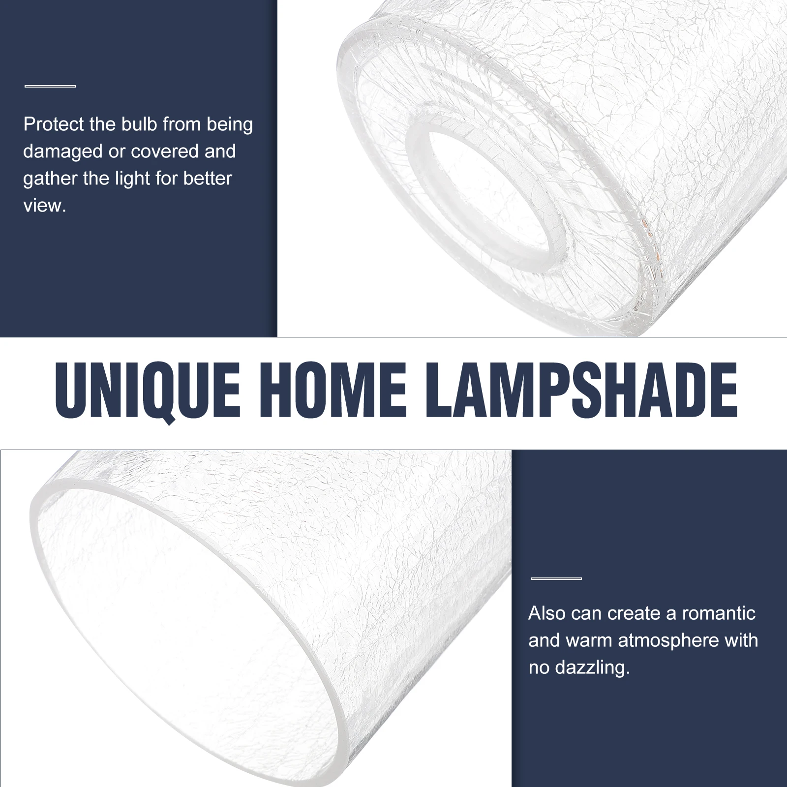 Replaceable Cylindrical Glass Lampshade Durable Transparent Table Lamp Shade for Bedroom Living Room Home Decorative Lighting 
Replaceable Cylindrical Glass Lampshade Durable Transparent Table Lamp Shade for Bedroom Living Room Home Decorative Lighting