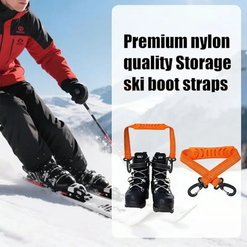 4 Pack Quick Installation Ski Binding Straps Enabling Rapid Attachments of Skis to Booting Minimizing Preparation Effort
4 Pack Quick Installation Ski Binding Straps Enabling Rapid Attachments of Skis to Booting Minimizing Preparation Effort