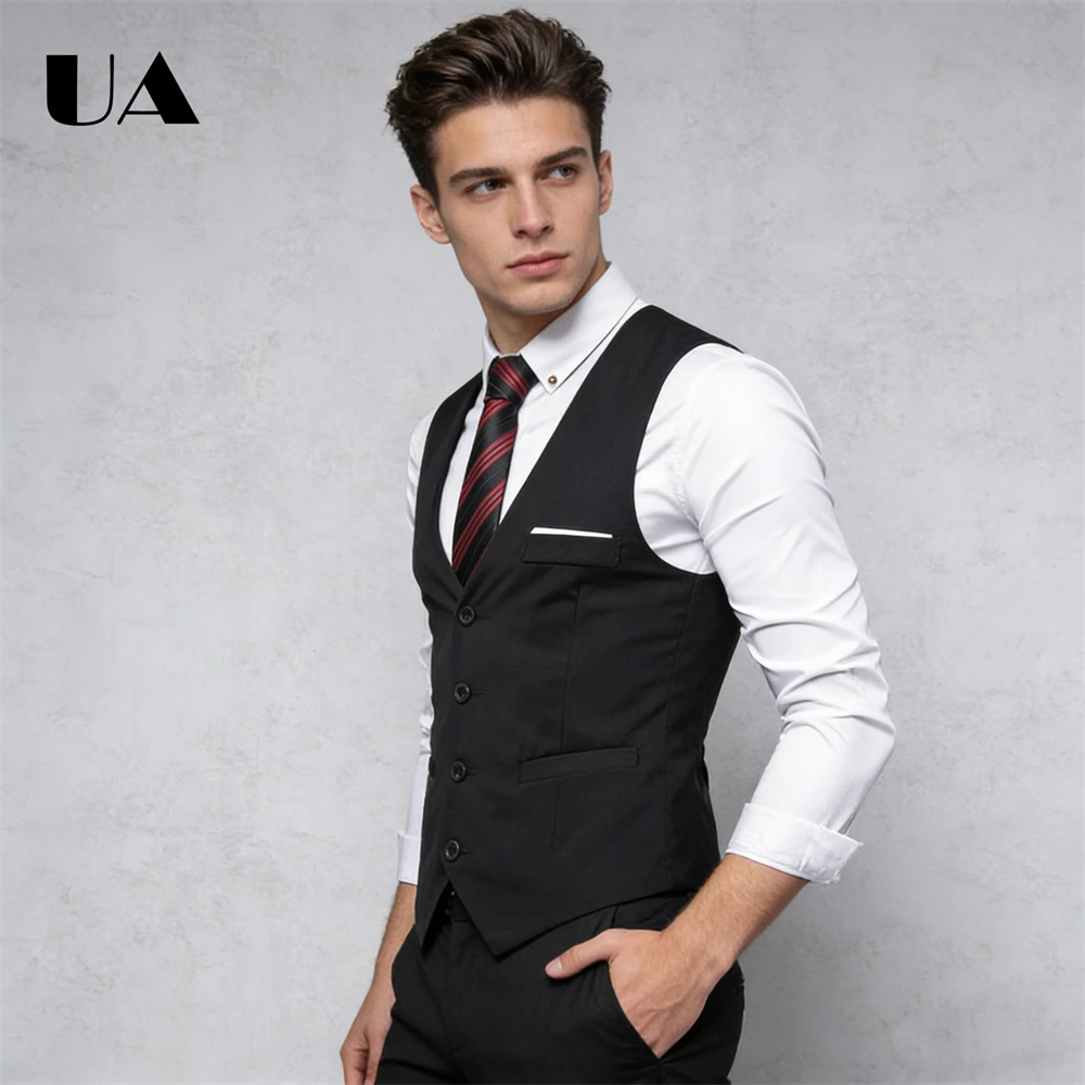 Business & Leisure Professional Suit Vest, Men's Suit Slim Fit Mens Plus Size Waistcoat
Business & Leisure Professional Suit Vest, Men's Suit Slim Fit Mens Plus Size Waistcoat