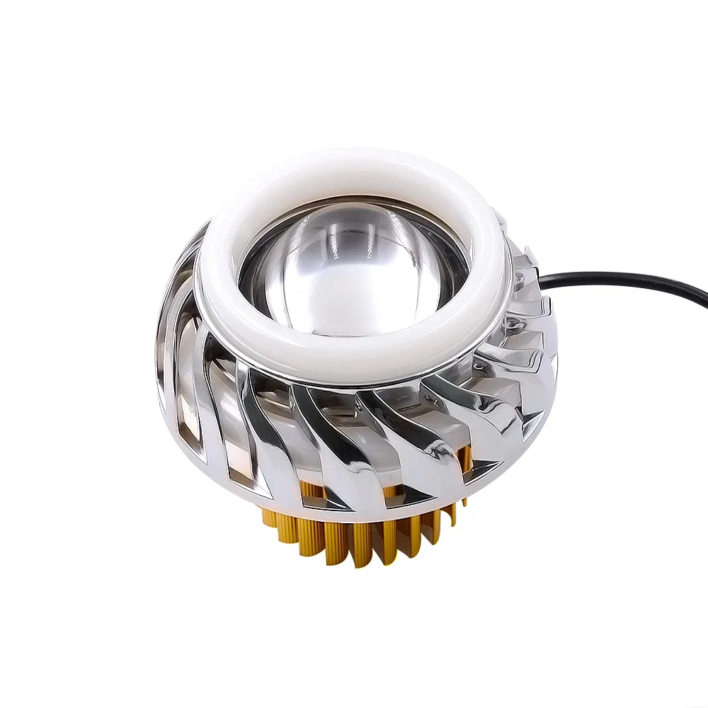 Motorcycle Head Light Lamp Projector Lens Light with Led Angel Devil Eyes Headlight 30W 1200Lm 200000H Double Apertu Rare
Motorcycle Head Light Lamp Projector Lens Light with Led Angel Devil Eyes Headlight 30W 1200Lm 200000H Double Apertu Rare