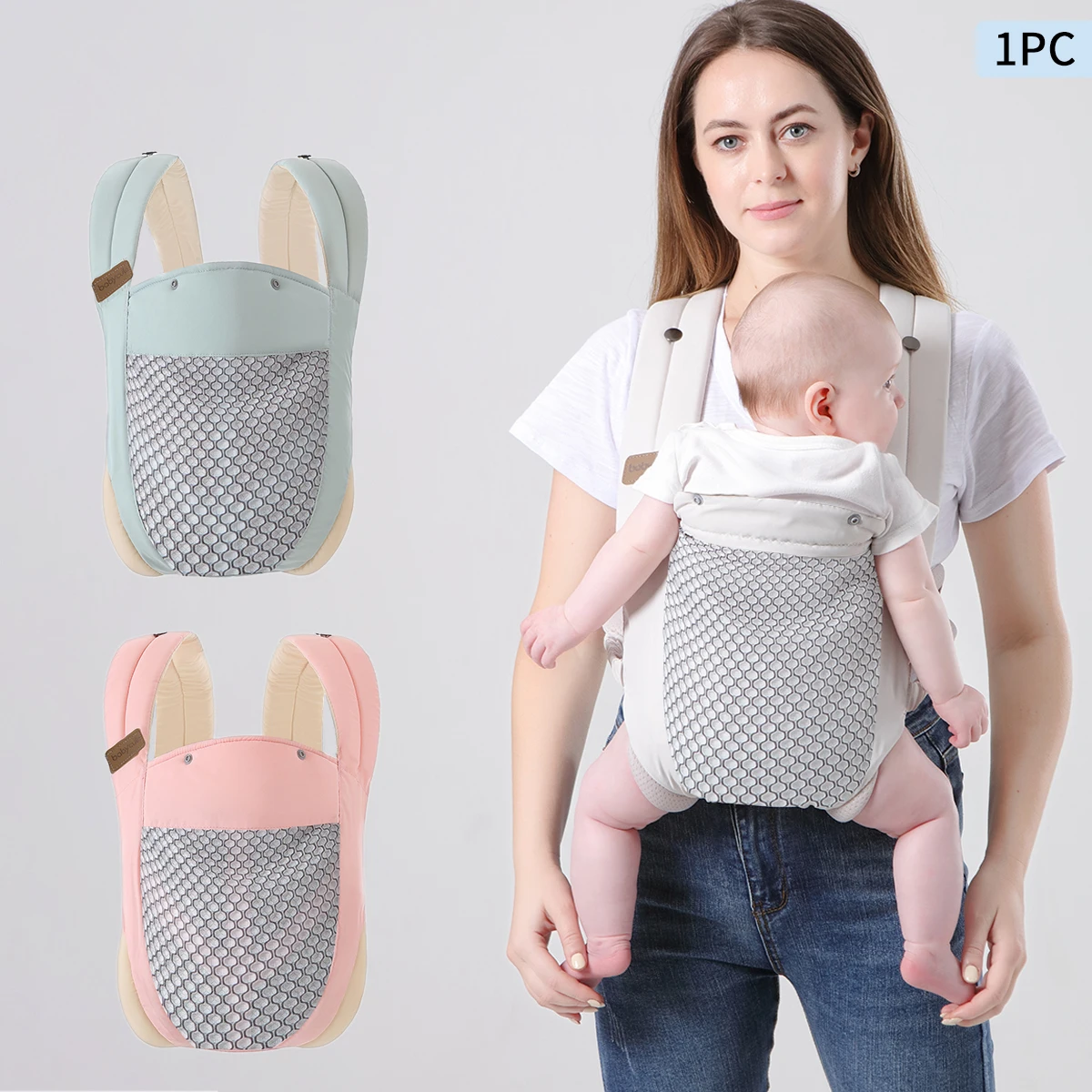 1Pc Baby Carrier, Portable Baby Carrier That Frees Hands, 4-in-1 Multifunctional Carrier, Mesh Breathable and Not Stuffy - Washable - with Detachable Hood, Front and Rear Multifunctional Carrier, Lightweight and Easy Front-Hold Baby Carrier for All Season
1Pc Baby Carrier, Portable Baby Carrier That Frees Hands, 4-in-1 Multifunctional Carrier, Mesh Breathable and Not Stuffy - Washable - with Detachable Hood, Front and Rear Multifunctional Carrier, Lightweight and Easy Front-Hold Baby Carrier for All Season