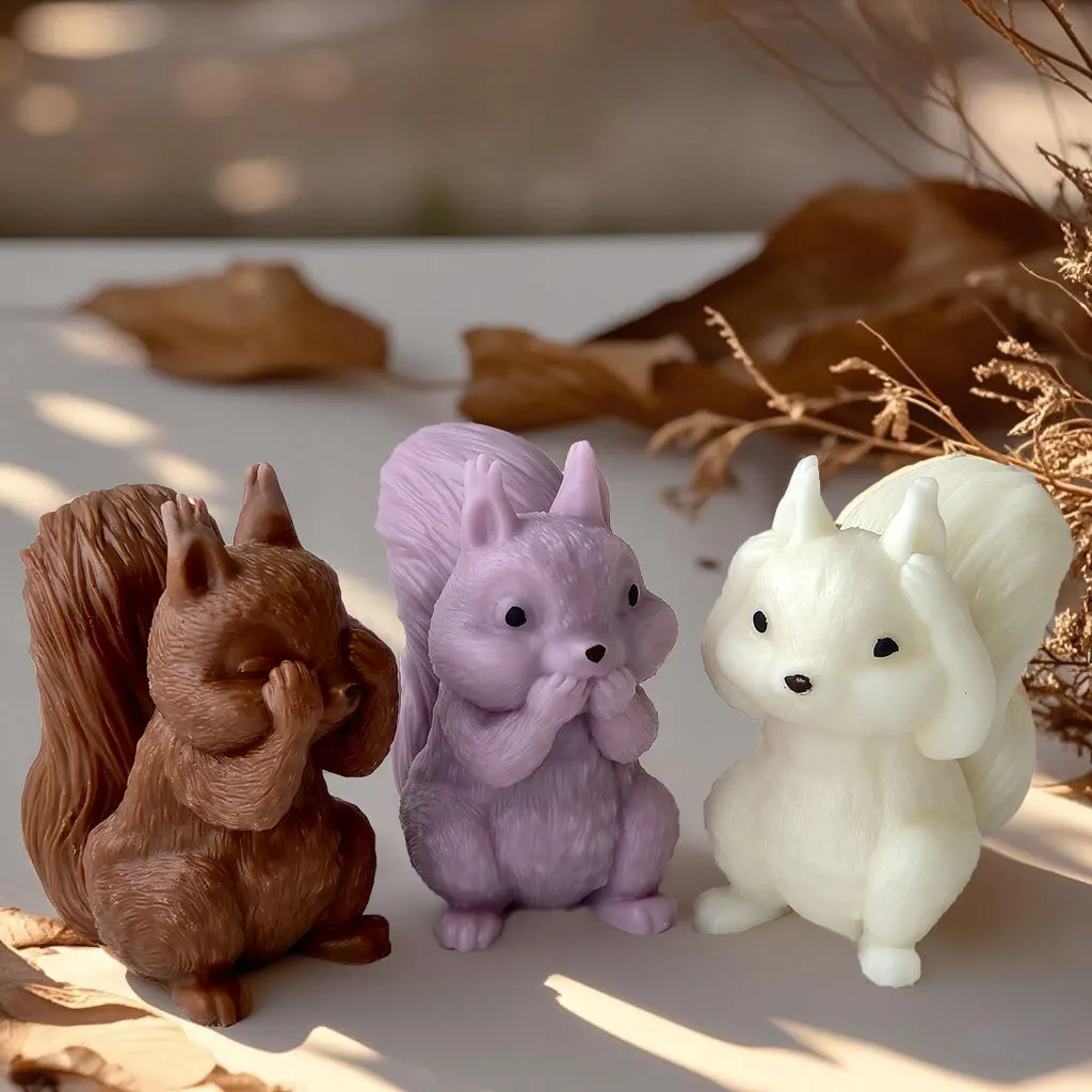 3D Squirrel Silicone Candle Mold Cute Cartoon Animal Gypsum Resin Making Tools Handmade Soap Mold Home Decor
3D Squirrel Silicone Candle Mold Cute Cartoon Animal Gypsum Resin Making Tools Handmade Soap Mold Home Decor