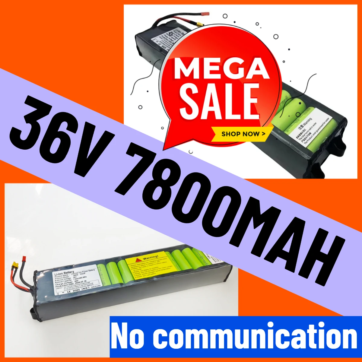 36V lithium-ion battery 36V 7800mAh battery suitable for Xiaomi M365 M356 Pro dedicated battery pack
36V lithium-ion battery 36V 7800mAh battery suitable for Xiaomi M365 M356 Pro dedicated battery pack