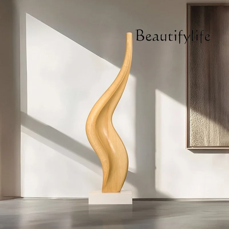 HH Hotel lobby wooden ornaments living room light luxury large floor decoration model room living room decoration
HH Hotel lobby wooden ornaments living room light luxury large floor decoration model room living room decoration