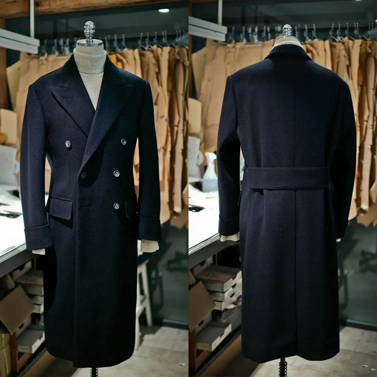 Casual Men Long Coat Wool Blends Peaked Lapel Trench Coats Double Breasted Warm Plus Size Business Blazers Customized
Casual Men Long Coat Wool Blends Peaked Lapel Trench Coats Double Breasted Warm Plus Size Business Blazers Customized