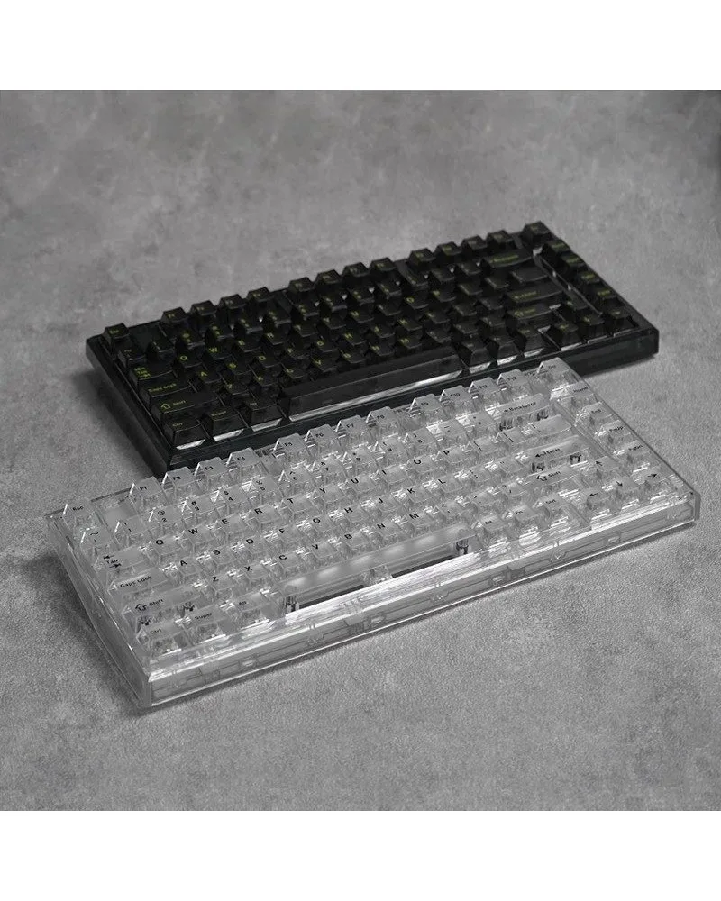Key cap Ice crystal key Key cap White fog black PC material Original height 87 keys, no reinforcing ribs Transparent
Key cap Ice crystal key Key cap White fog black PC material Original height 87 keys, no reinforcing ribs Transparent