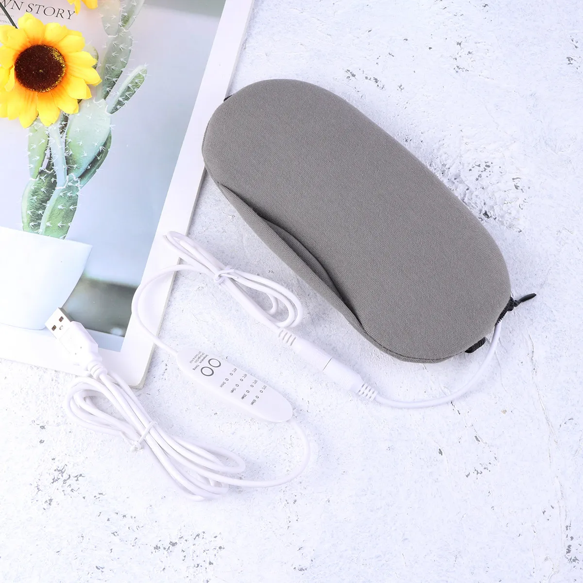 Steam Eye Cover Gray USB Heated for Deep Sleep Relief Eye Strain Headache Post Screen Time Driving Office Rest
Steam Eye Cover Gray USB Heated for Deep Sleep Relief Eye Strain Headache Post Screen Time Driving Office Rest