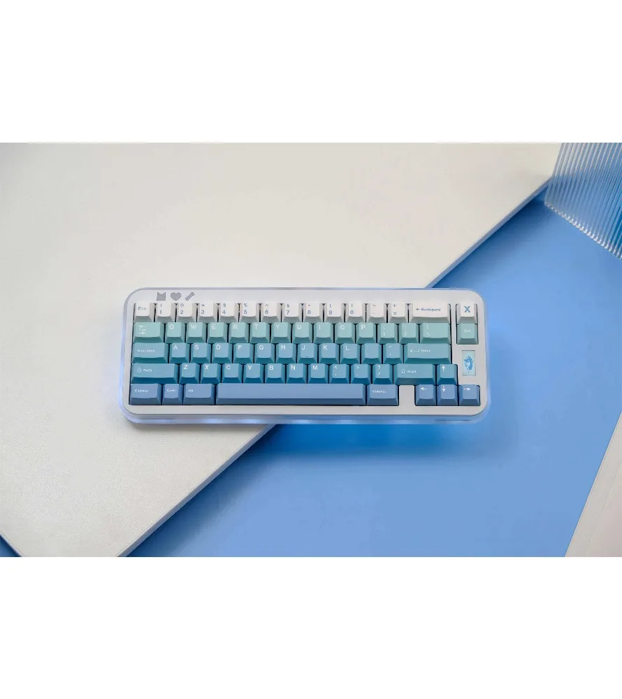Piaoxue gradual change keycap 147 key PBT material original height five-sided sublimation process suitable for mechanical
Piaoxue gradual change keycap 147 key PBT material original height five-sided sublimation process suitable for mechanical